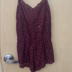 Plum lace Victoria’s Secret romper